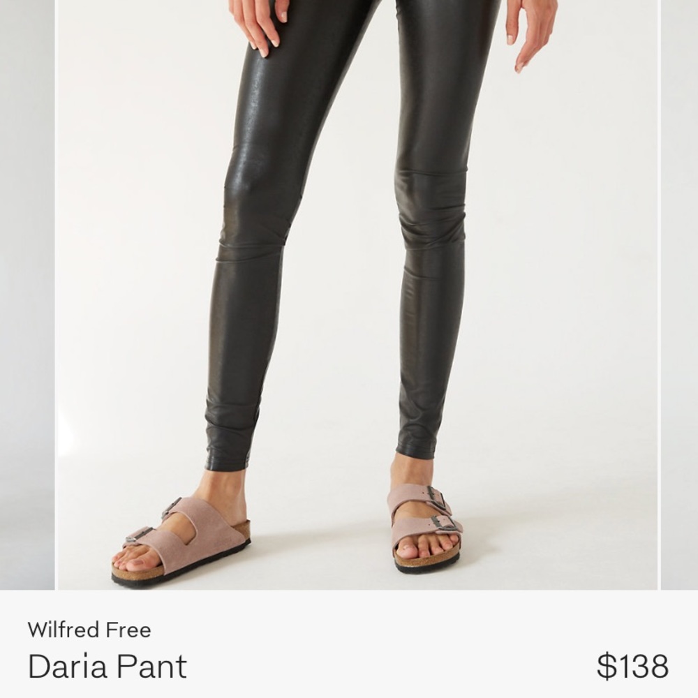 Aritzia leather leggings